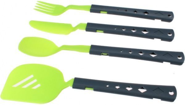 Набір столових приборів Summit 4PC Cutlery & Spatula Set Lime