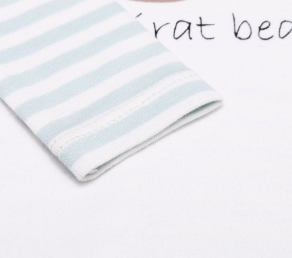 Боди Colibrі с длинным рукавом в полоску little bear pirat р.86 бежевый/оливковый CLB003 