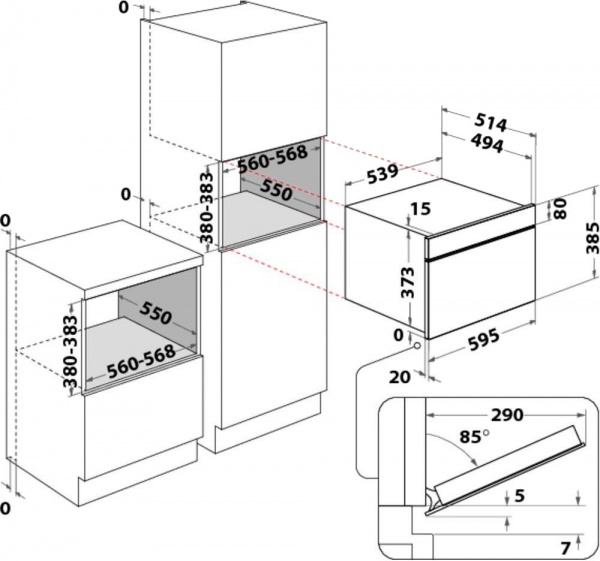 Микроволновая печь Whirlpool W9 MD260 BSS