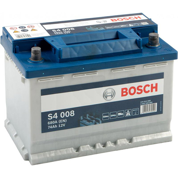Аккумулятор автомобильный Bosch 6СТ-74 74А 12 B «+» справа