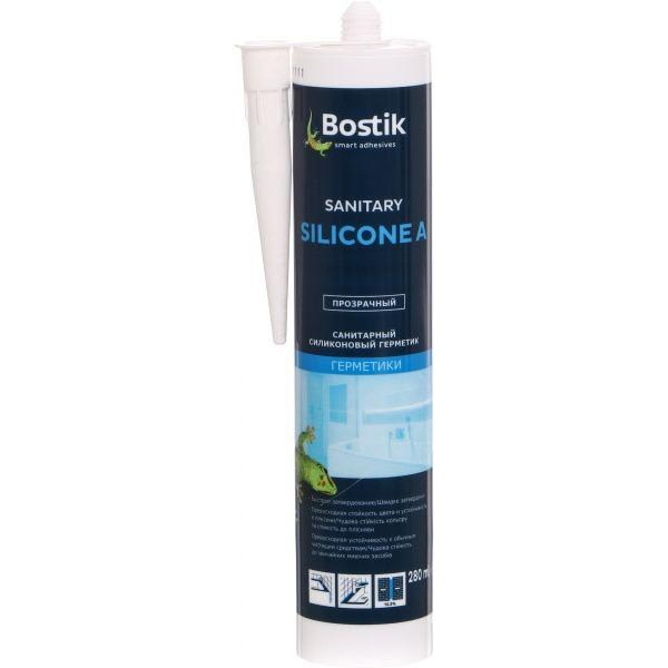 Герметик силіконовий Bostik санітарний Sanitary Silicone A прозорий 280мл