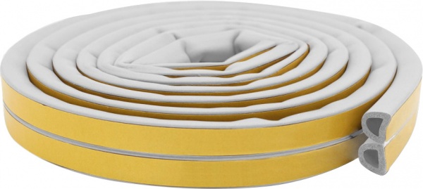 Уплотнитель самоклеющийся D-образный Horst DS-D 14x12 6 м серый