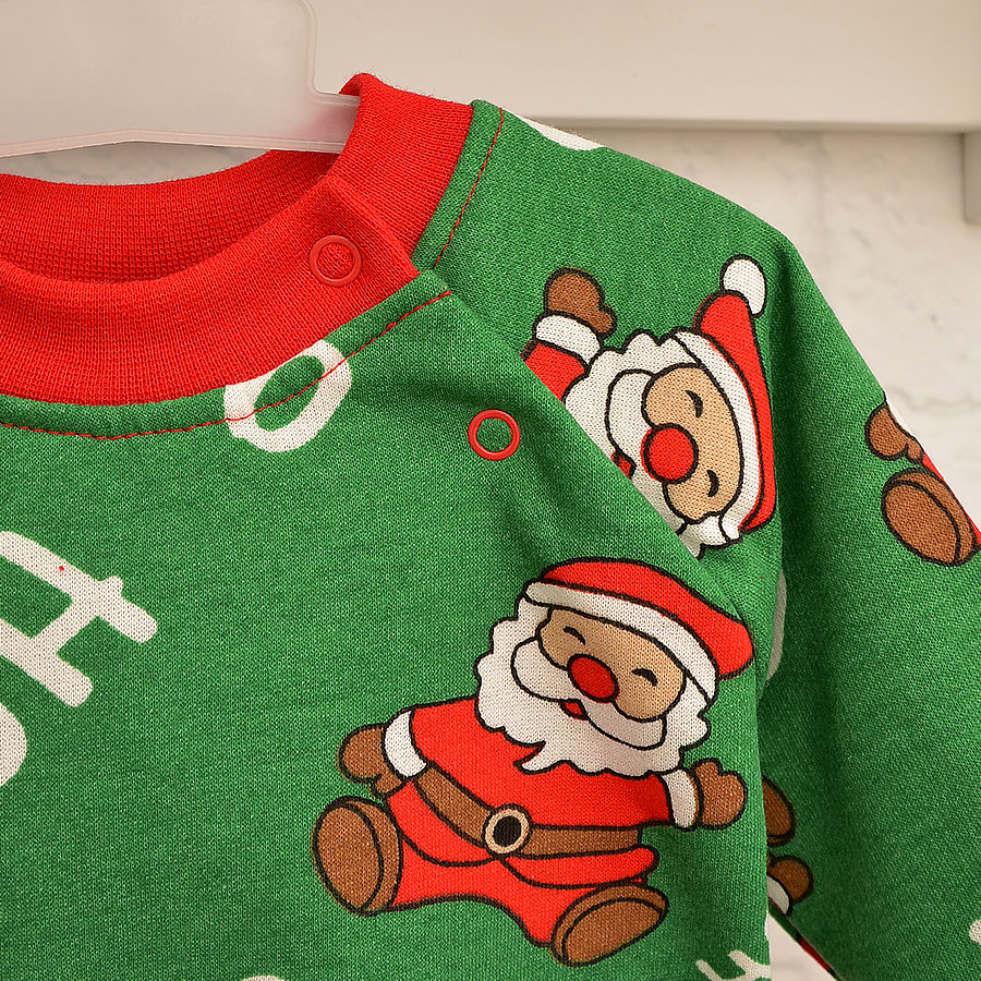 Ромпер-реглан унісекс Blanka Санта р.68-74 зелений 110638