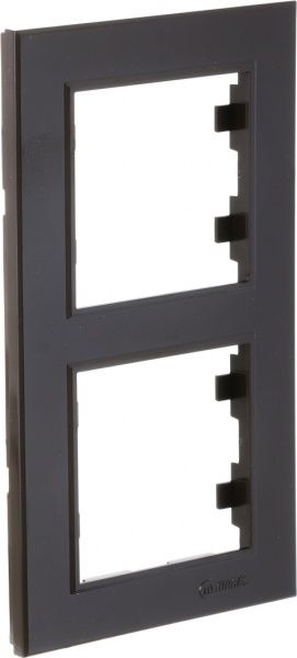 Рамка двухместная Makel Karea вертикальная коричневый