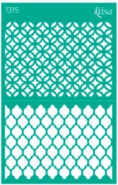 Трафарет многоразовый самоклеящий Фоновый №1315 серия Абстракция 130х200 мм GPT50083164 1 шт. Rosa Talent