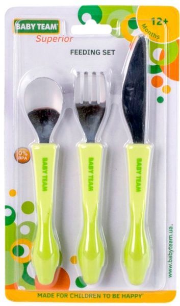 Набір столових приборів дитячий Baby Team 6190