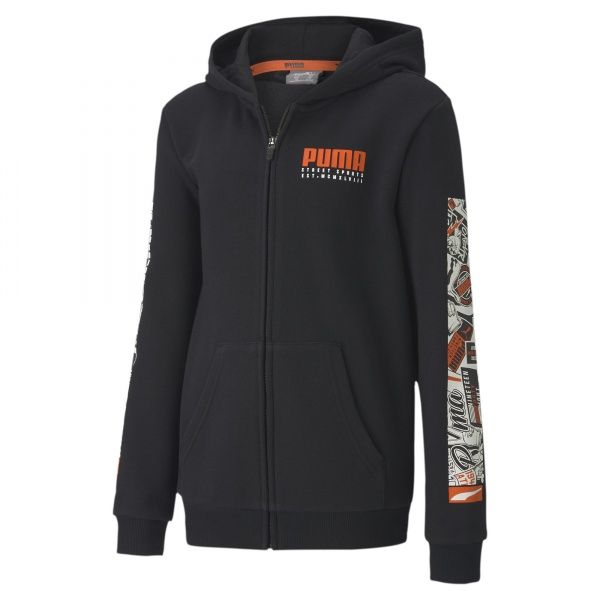 Джемпер Puma Alpha Hooded Jacket 58127401 р. 152 черный