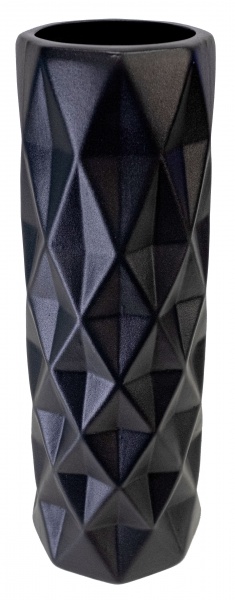 Ваза керамическая Nana ceramics Поли 41 см муар черный 