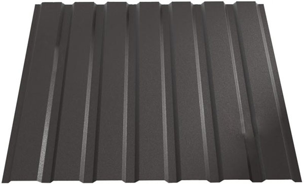 Профнастил матовий ПР-15А 2000x1155 мм RAL 8019 темно-коричневий