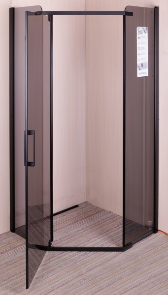 Душова кабіна Diamond Black п'ятикутна 900x900x2000 мм