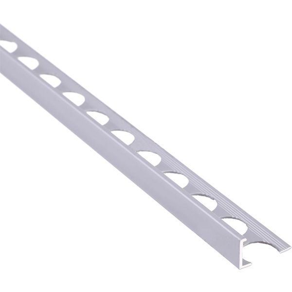 Уголок для плитки Braz Line внешний алюминий 14 мм 2,7м серебро 