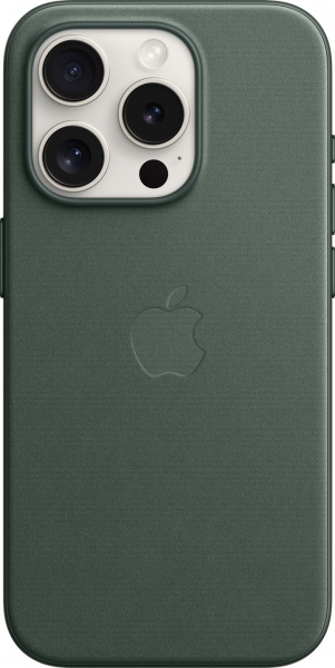 Чохол Apple FineWoven Case with MagSafe для Apple iPhone 15 Pro evergreen (MT4U3ZM/A) — фото 1