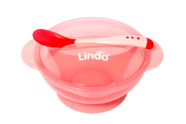 Тарелка Lindo на присоске с крышкой и термоложкой А 49