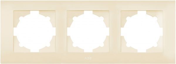 Рамка трехместная ABB Cosmo универсальная кремовый 612-010300-227