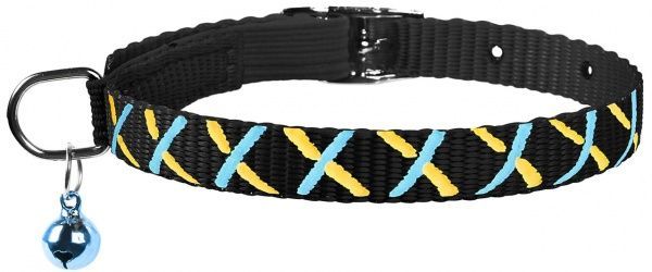 Ошейник Dog Extreme с рисунком Орнамент 1х20-30 см черный