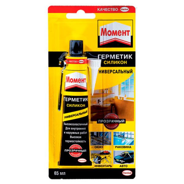 Герметик Ceresit Момент силиконовый 85 мл белый