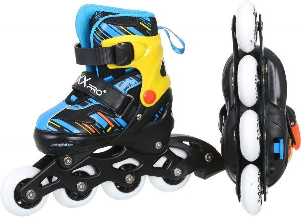 Роликовые коньки MaxxPro YX-0151-20GB р. 38-42 черно-голубой