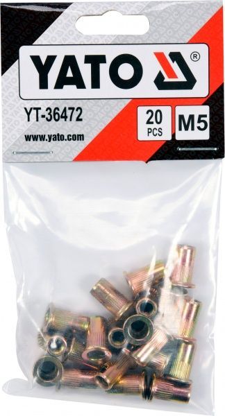 Заклепка різьбова 6.9х13 мм 20 шт./уп. сталева YATO YT-36472