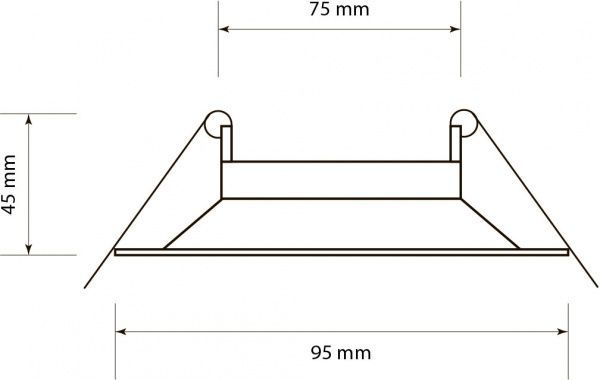 Светильник точечный Светкомплект HDL AS 44WH/SL 50 Вт G5.3 белый/серебро 
