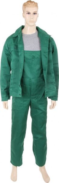 Костюм рабочий Торнадо Евро (куртка и полукомбинезон) рост 3/4 р. 48-50 зеленый