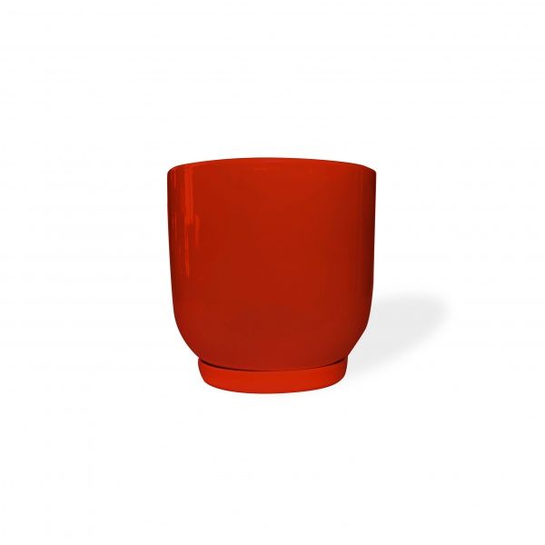 Горшок керамический Резон Конус выпуклый овальный 1,4л красный 