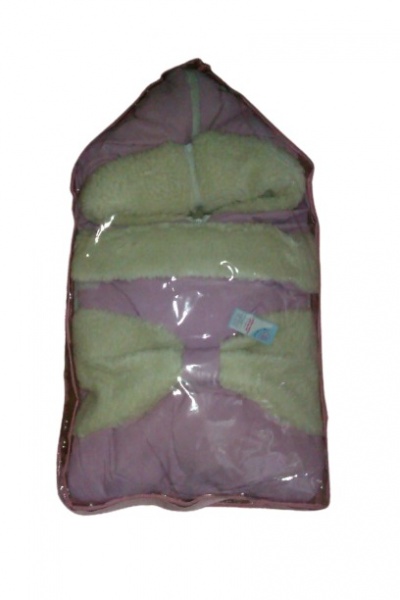 Конверт для новорожденных унисекс К405 р.56-62 бежевый 