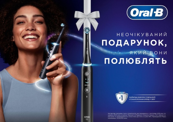 Електрична зубна щітка Oral-B iO Серія 10 Чорна (80369236)