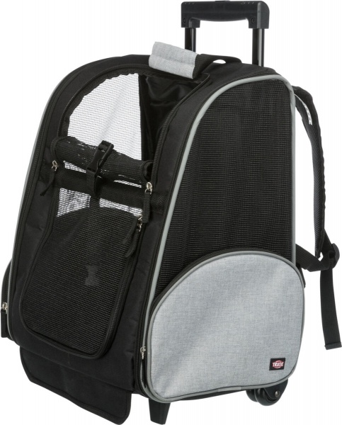 Сумка-рюкзак Trixie для собак Trolley из полиэстера черный с серым до 8 кг (2880) 
