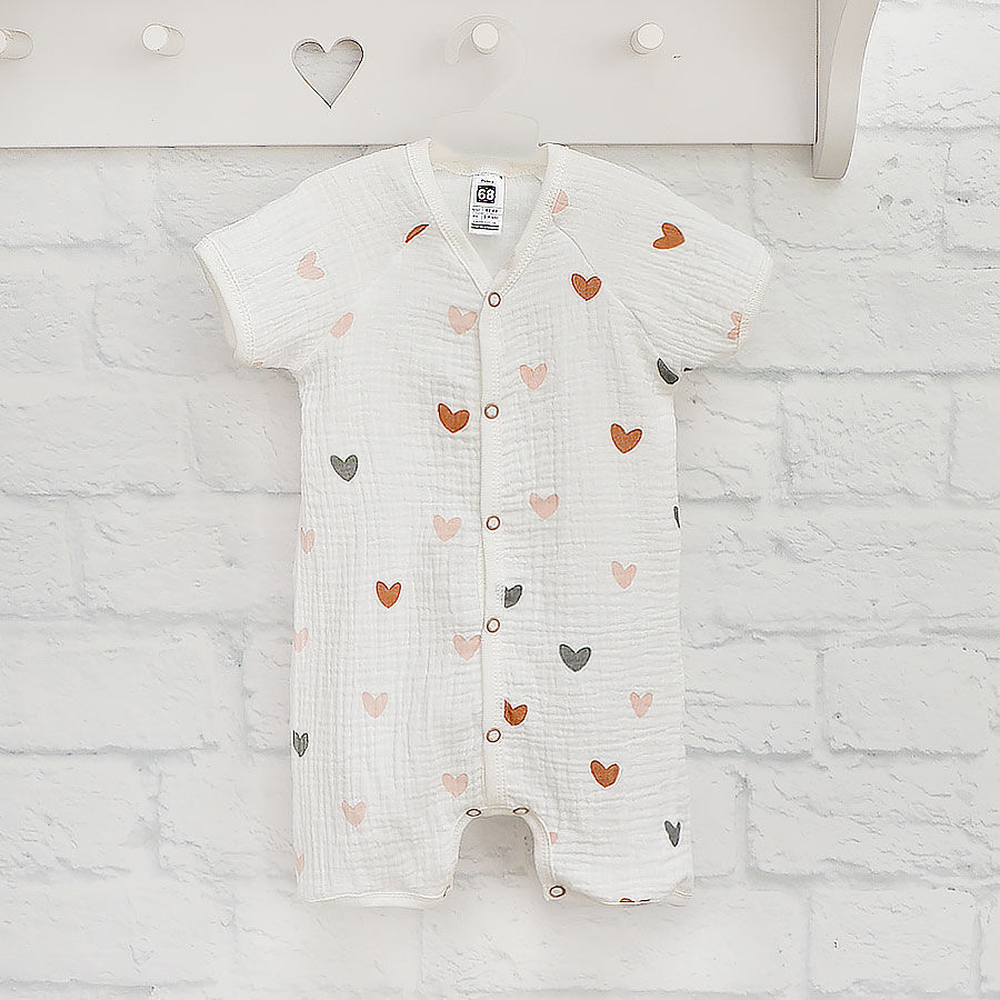 Песочник для девочки Blanka сердечко р.68 белый 110782