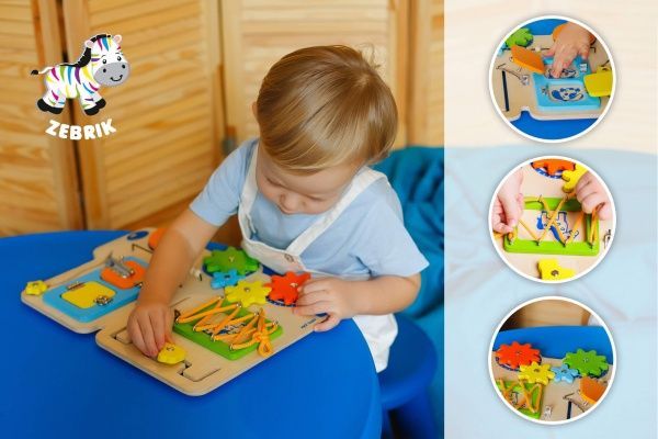 Развивающий бизиборд Zebrik Грузовик ZB3001-01
