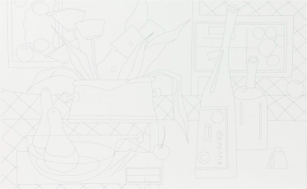 Холст на картоне с контуром «Вермут в маковой цветке», А. Навроцкая Rosa Talent 