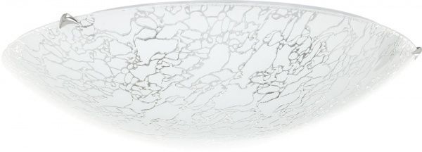 Світильник настінно-стельовий УТ Сяйво НПБ Мармур 4x60 Вт E27 срібний 5002 