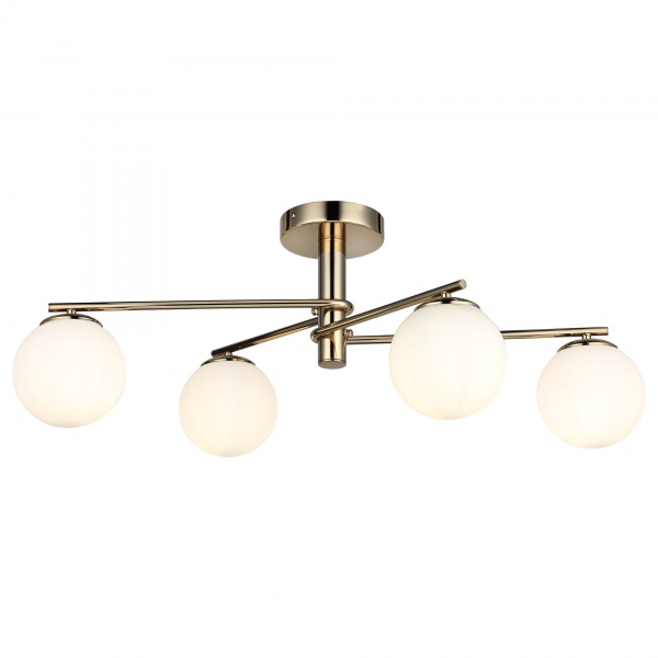 Люстра потолочная Vio Concept by LUCEA Bumerang 4x40 Вт Е27 золотой 1557-80-14 