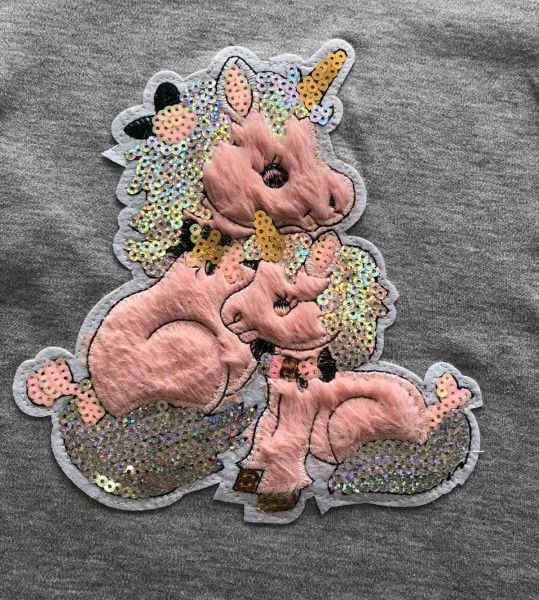 Джемпер Luna Kids 1067/22005 Єдиноріг р.116-122 сірий 