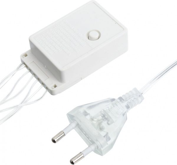 Электрогирлянда линейная Разноцветные снежинки LD030M-SW встроенный светодиод (LED) 30 ламп 3 м