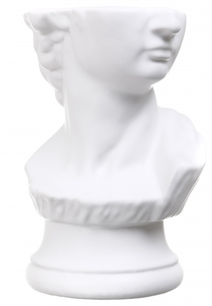 Ваза керамическая Rezon Давид 24 см белый 