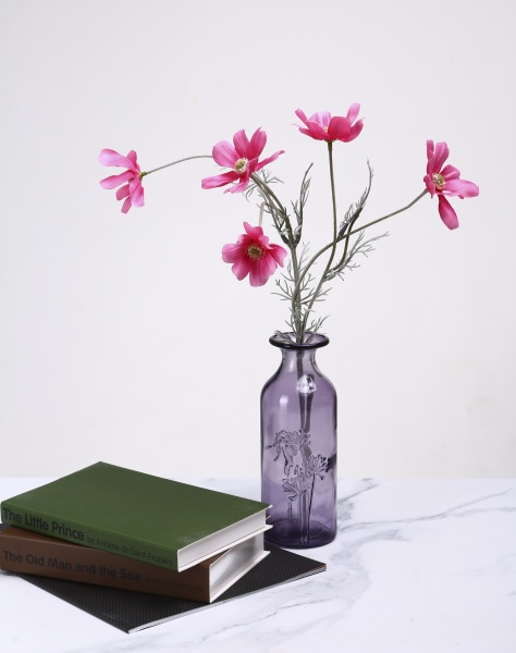 Ваза стеклянная San Miguel Jardin 19 см мальва 