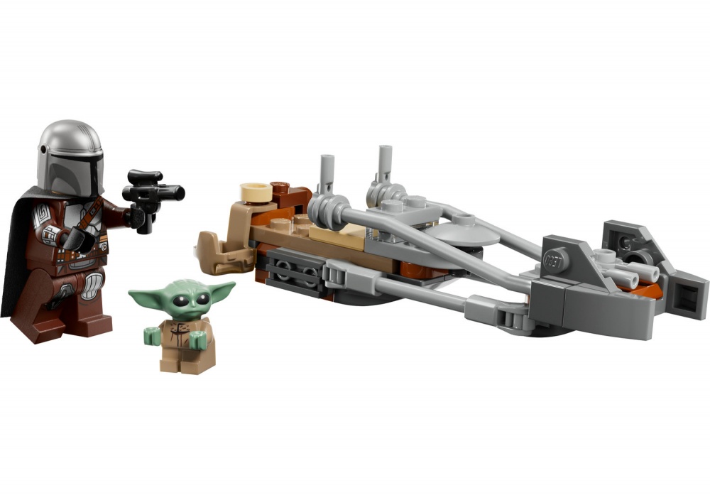 Конструктор LEGO Star Wars Скоростной мотоцикл Мандалорца и Грогу 75436