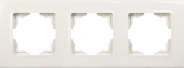 Рамка трехместная Viko Linnera универсальная кремовый 90481003