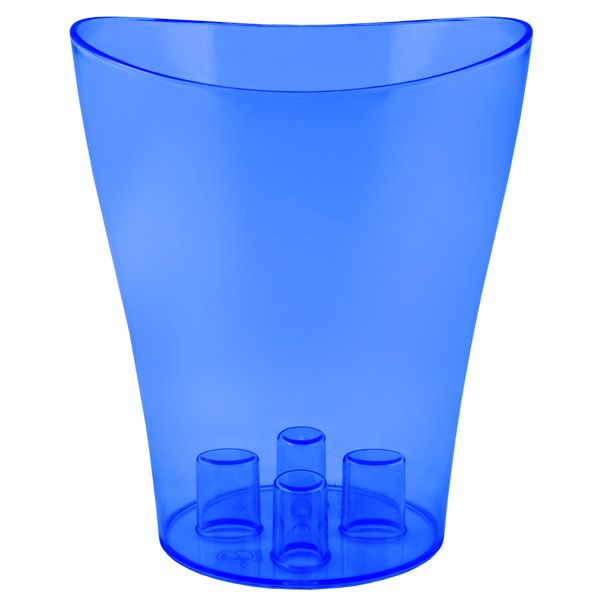 Кашпо пластикове Алеана Ніка PS круглий 2л синій (114051) 