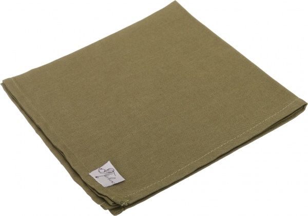 Салфетка Прованс Olivat однотонная 40x40 см оливковый 