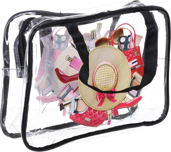 Косметичка Hat 32х22х10 см прозорий 