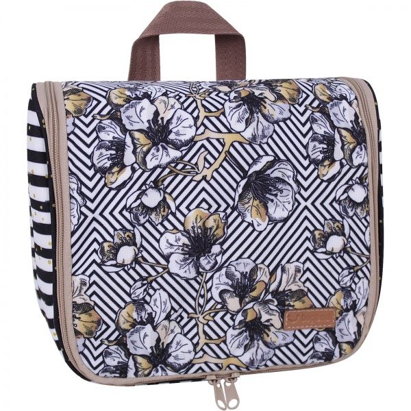 Сумка-органайзер Bagland Цветы 4,5 л белый с черным суб.857 (721664) 