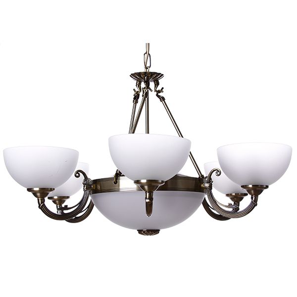 Люстра подвесная Eglo SAVOY 6x40 Вт E14 2х60 Вт E27 бронзовый 82749