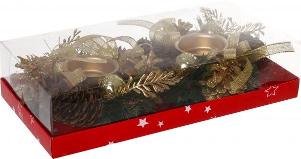 Підсвічник з декором 10 см 2 шт. W10-24034/G 