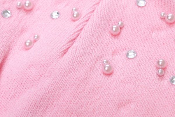 Шапочка дитяча для дівчинки Kraft+ арт. 2689 р.50-52 світло-рожевий 