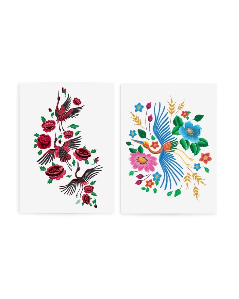 Тату временное TATTon.me Crane Birds set