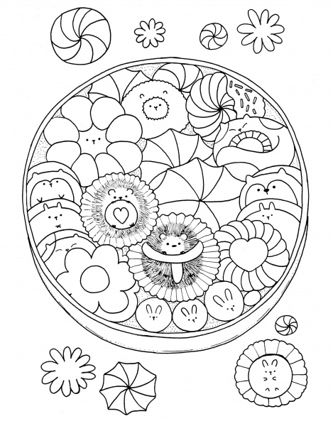Книга-раскраска Лулу Майо «Майже мільйон гарнюсиків» 978-617-7853-79-3