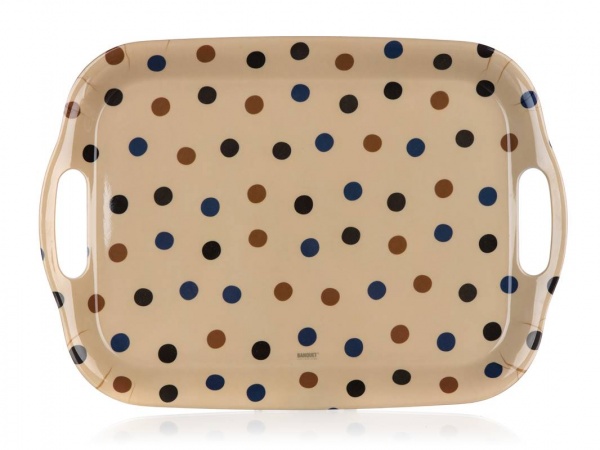 Поднос меламиновый 36x25,5 см DOTS, бежева Banquet