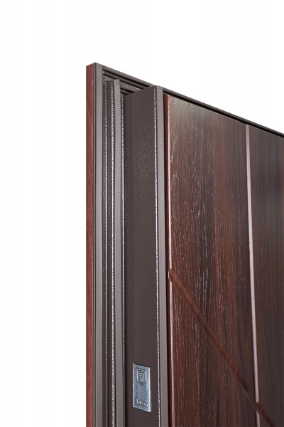 Двері вхідні Abwehr MG3 460 096Л (V) (ТО+ТО) ЧФ горіх темний 2050x960 мм ліві